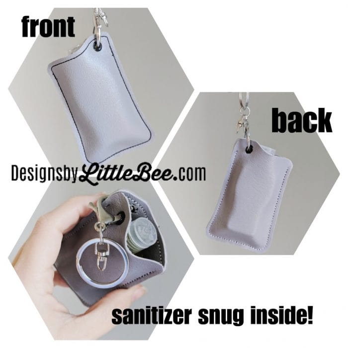 Top Loading Hand Sanitizer Holder Key Fob & Snap Tab 02 16 2018 - Image 2