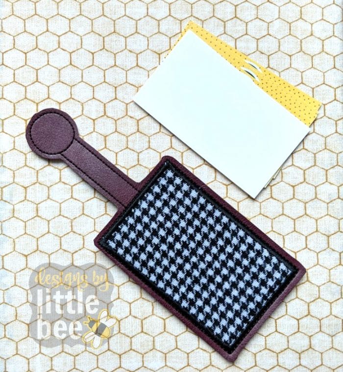 Applique Card / Business Card Case Snap Tab Keychain 02 16 2018