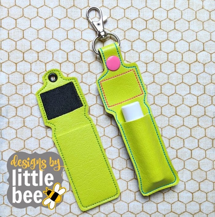 Colorado Lip Balm Holder - Snap Tab & Eyelet Key Fob SET 02 16 2018