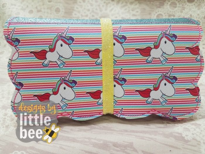 Scalloped Checkbook Cover Multiple hoopings for *5x7 and UP ONLY* 03 30 2018