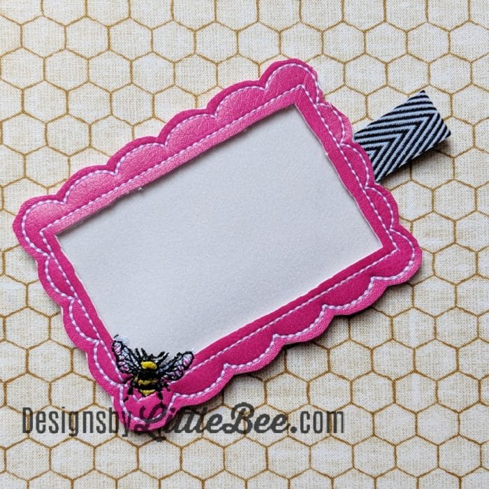 Scalloped Lanyard ID / Badge / Business Card Holder 03 16 2018