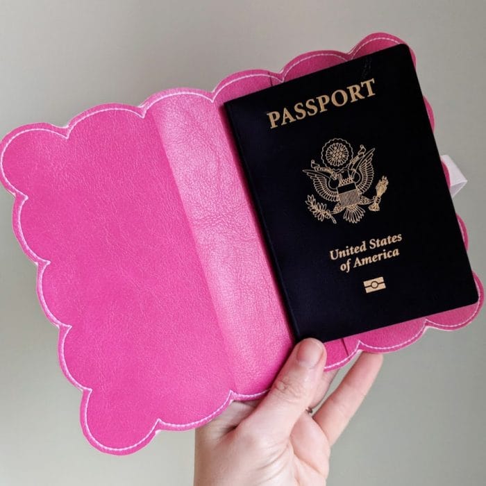 Scalloped Passport Holder *6x10 and UP ONLY* 03 16 2018 - Image 2