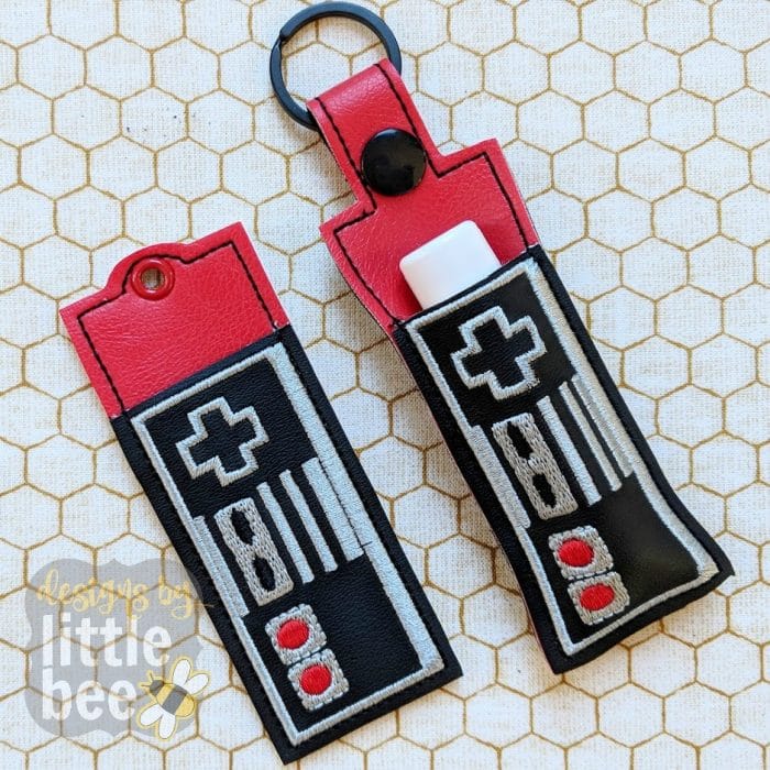 Game Controller Lip Balm Holder - Snap Tab & Eyelet Key Fob SET 03 02 2018