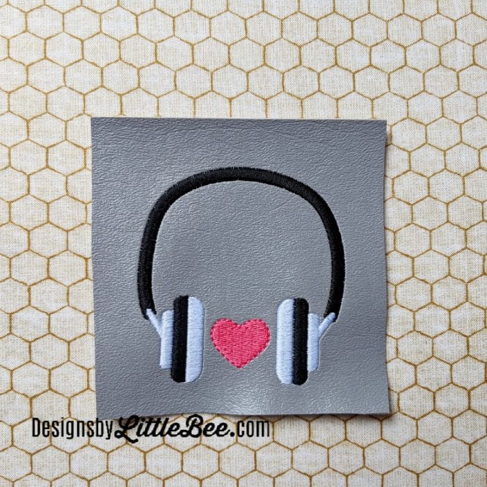 Mini Headphones Embroidery Design 04 13 2018