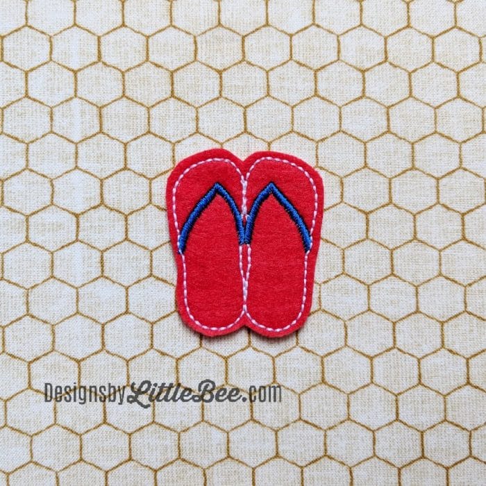 Flip Flops Feltie and Pen / Pencil Hugger