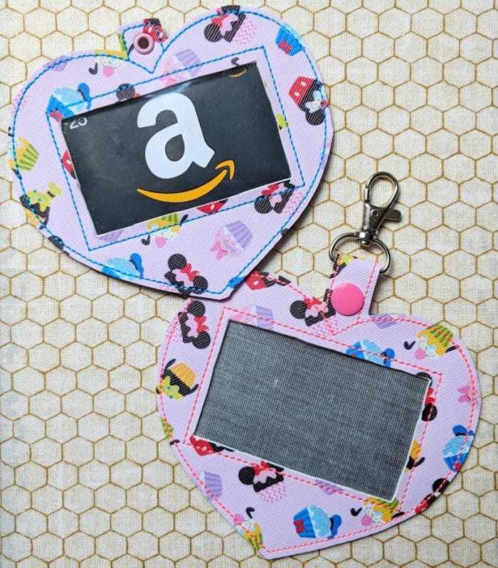 Heart ID / Badge / Card Holder - 5x7 and up - July 2018
