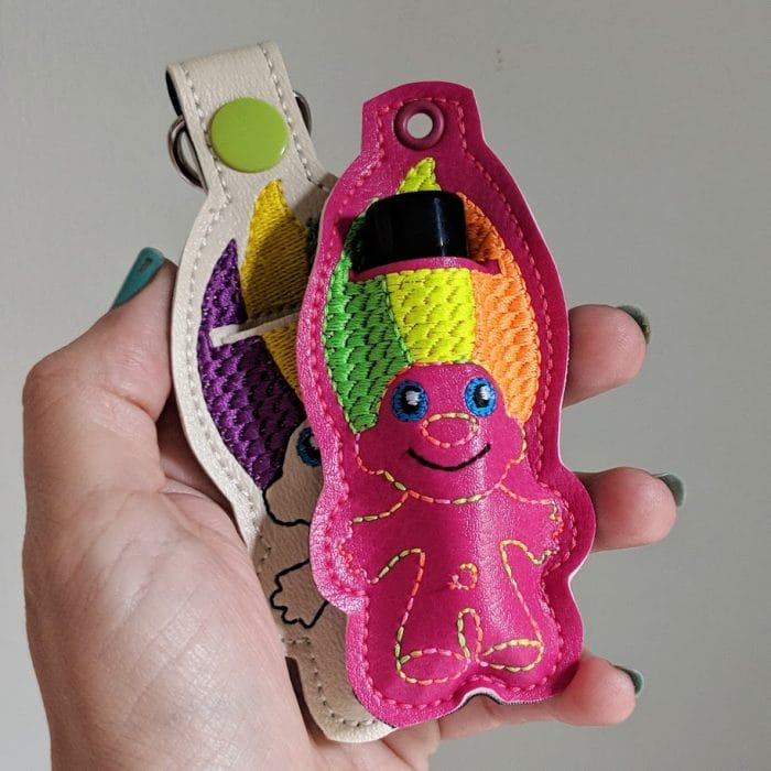 Troll Lip Balm Holder - Snap Tab & Eyelet Key Fob - August 2018