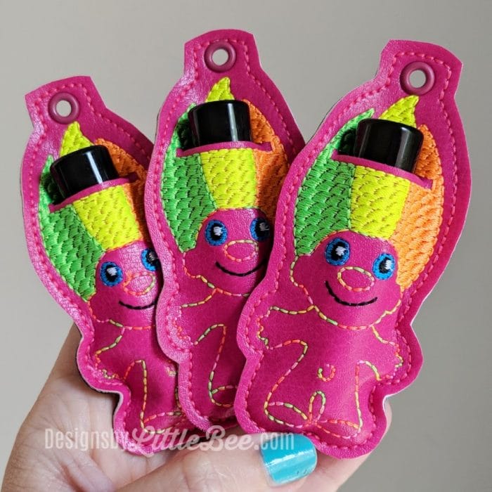 Troll Lip Balm Holder - Snap Tab & Eyelet Key Fob - August 2018 - Image 2