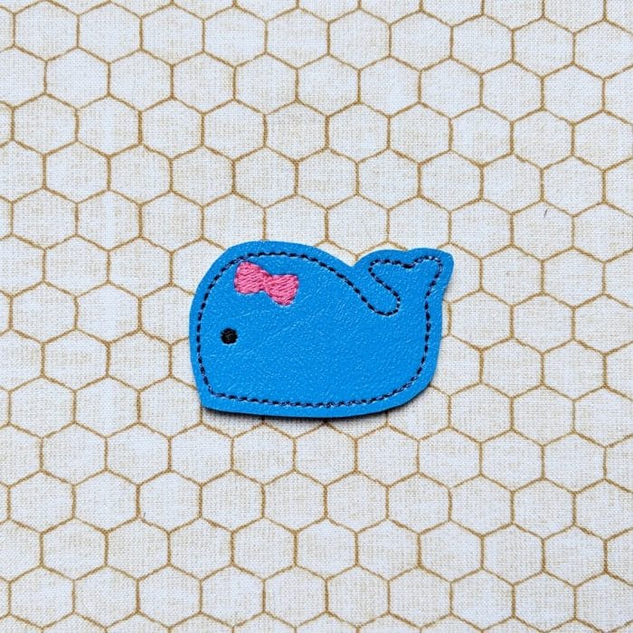 Whale with Bow Feltie - August 2018 - Image 2