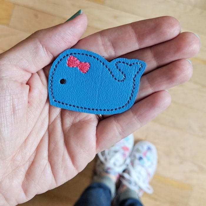 Whale with Bow Feltie - August 2018