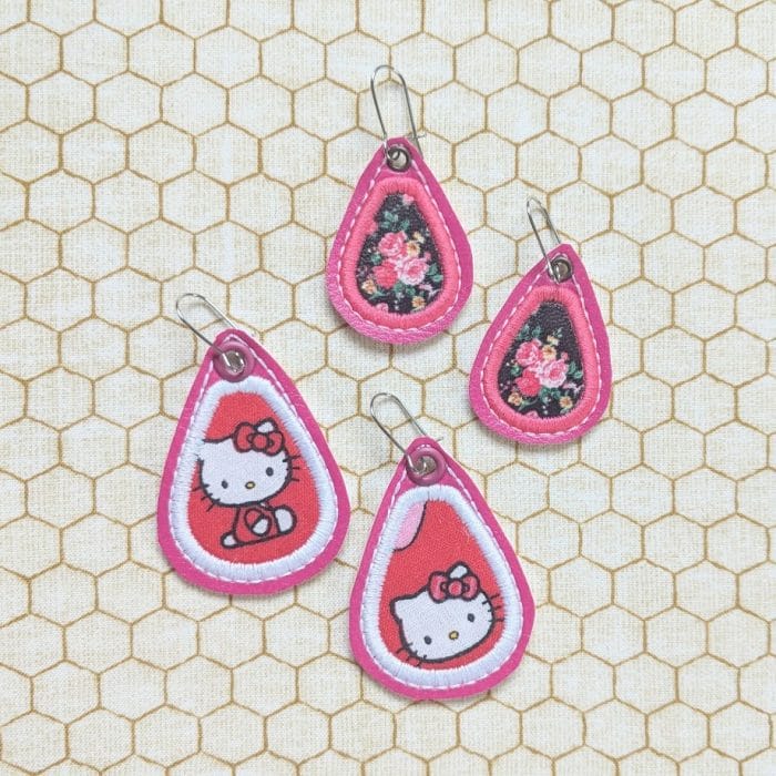 Applique Teardrop Earrings