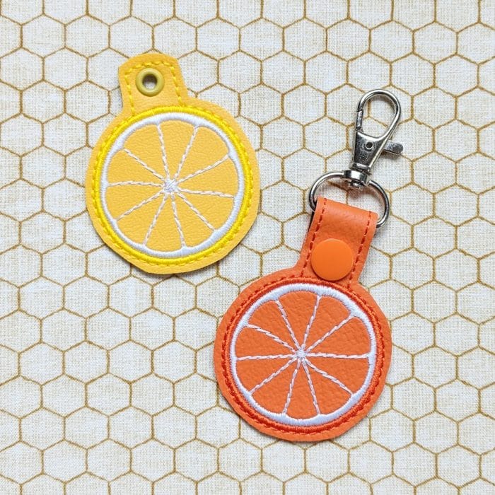Citrus Snap Tab & Eyelet Fob - Lemon, Lime, Orange - October 2018