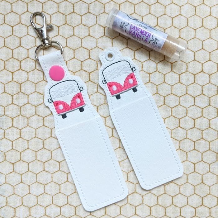 Hippie Van Lip Balm Holder - Snap Tab & Eyelet Key Fob SET - September 2018