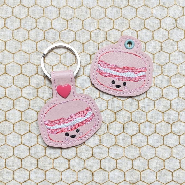 Happy Macaron Snap Tab & Eyelet Fob - November 2018