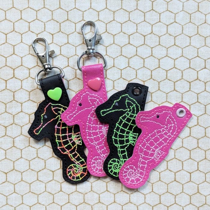 Seahorse Snap Tab & Eyelet Fob - October 2018