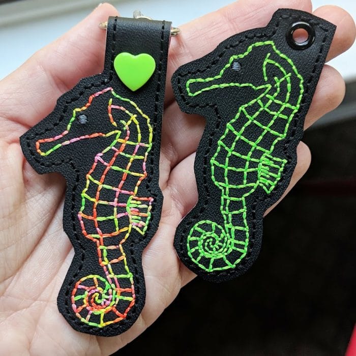 Seahorse Snap Tab & Eyelet Fob - October 2018 - Image 2