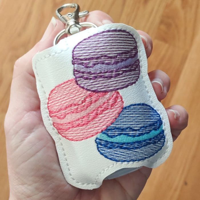 Macaron Hand Sanitizer Holder Key Fob & Snap Tab - November 2018 - Image 2