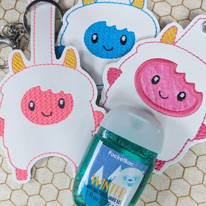 Yeti Hand Sanitizer Holder Key Fob & Snap Tab - November 2018 - Image 3