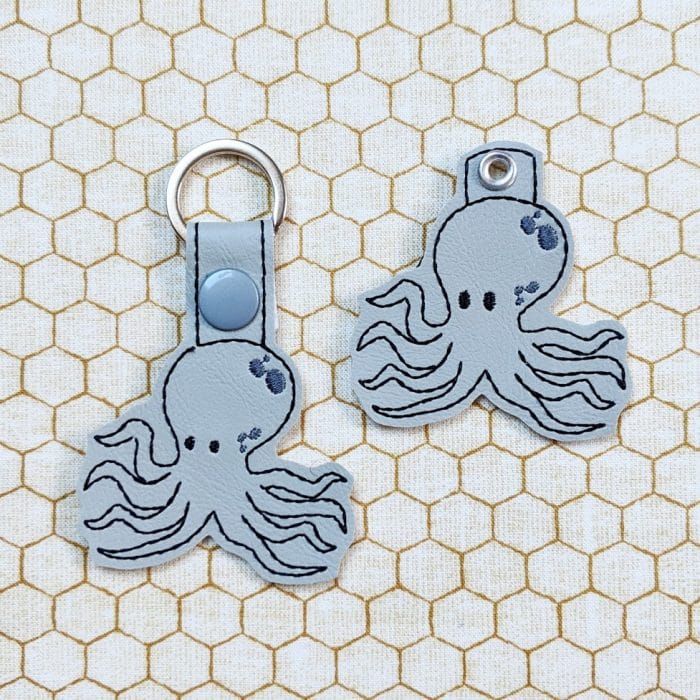 Octopus Snap Tab & Eyelet Fob - January 2019