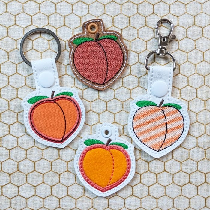 Peach Snap Tab & Eyelet Fob - February 2019