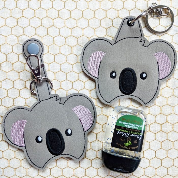 Koala Hand Sanitizer Holder Key Fob & Snap Tab - February 2019