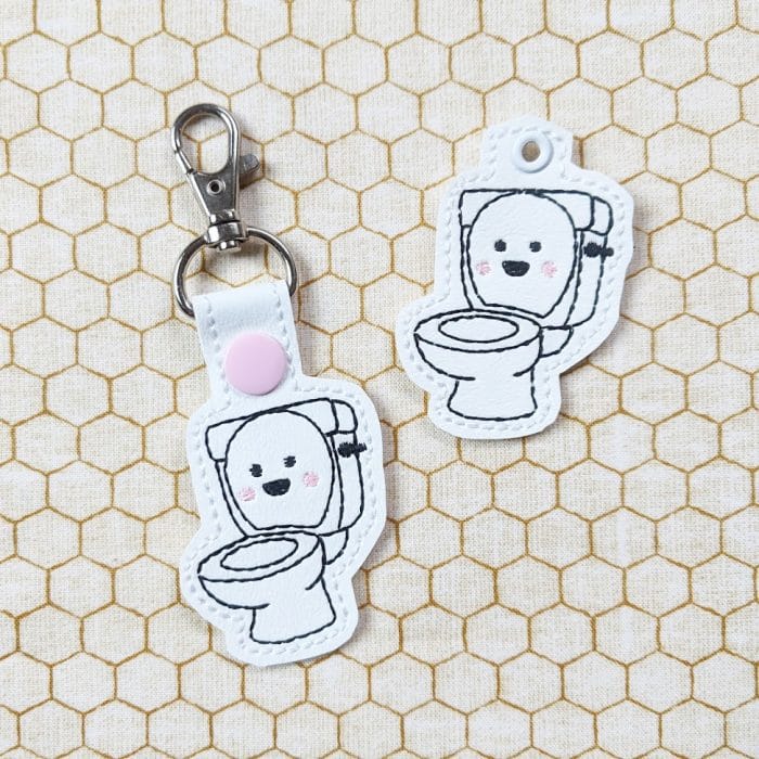Toilet Snap Tab & Eyelet Fob - February 2019