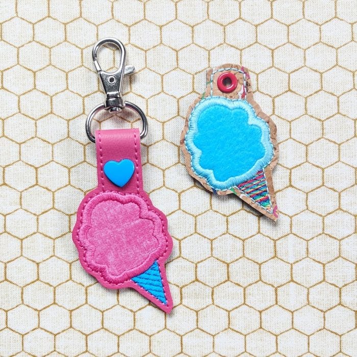 Cotton Candy Key Fob / Snap Tab Set - March 2019