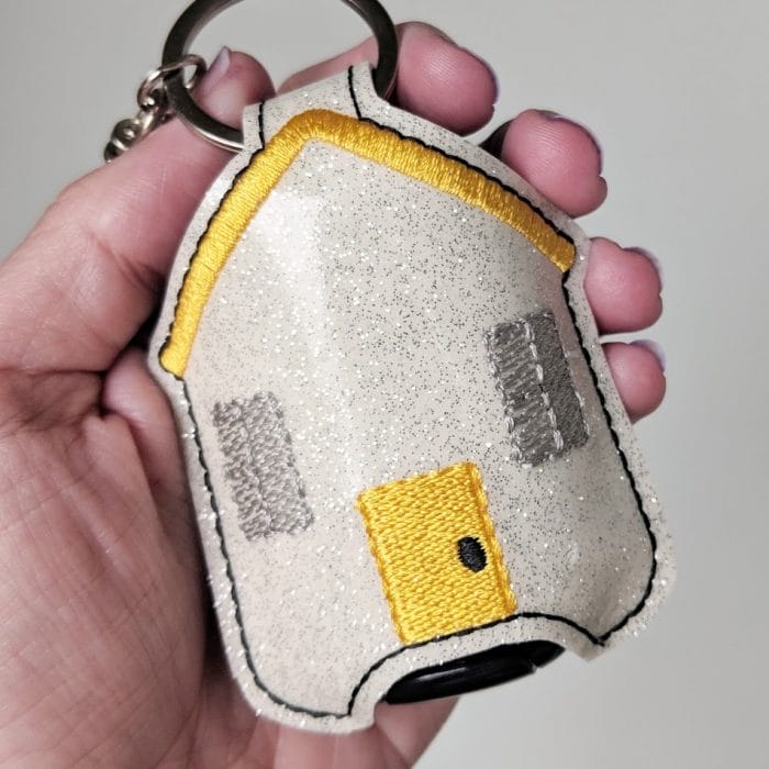 House Hand Sanitizer Holder Key Fob & Snap Tab - March 2019