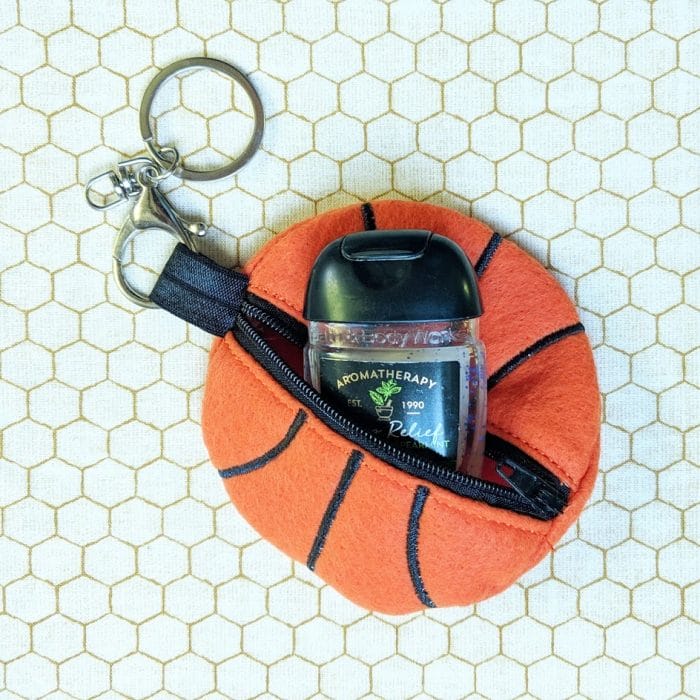 Basketball - Fully Lined ITH Zipper Bag - Image 2