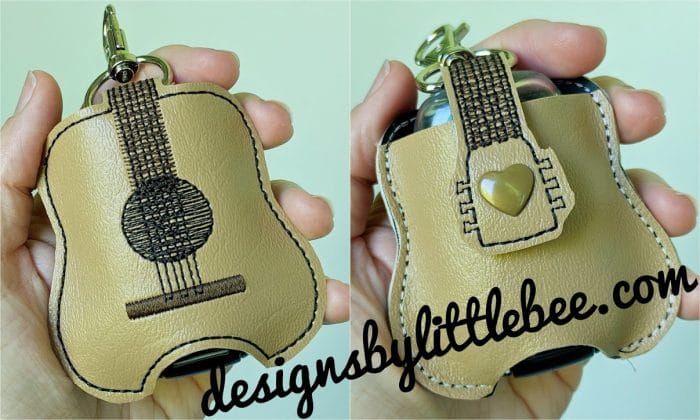 Guitar Hand Sanitizer Holder Snap Tab - April 2019 - Image 3