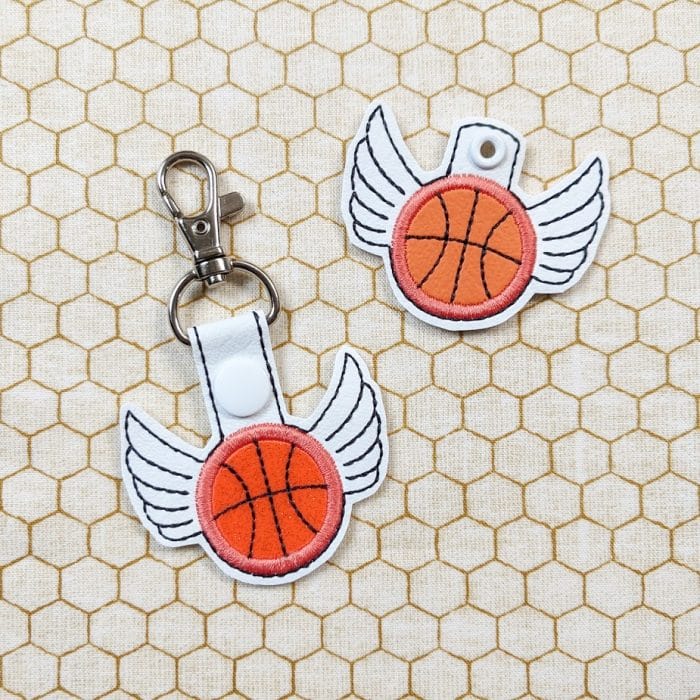 Basketball Wings Snap Tab & Eyelet Fob Set - April 2019