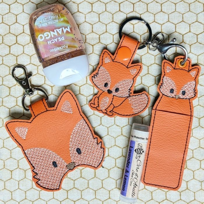 Fox Hand Sanitizer Holder Key Fob & Snap Tab II - May 2019 - Image 2