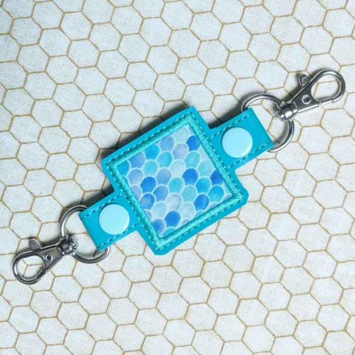Square Applique Double End Snap Tab June 2019