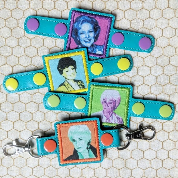 Square Applique Double End Snap Tab June 2019 - Image 2
