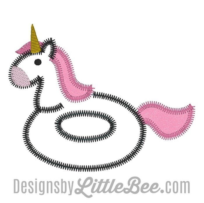 Unicorn Float Zig Zag Applique - June 2019