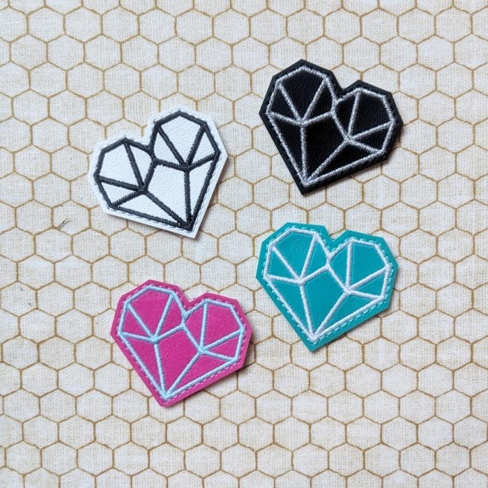 Geometric Heart Feltie - September 2019