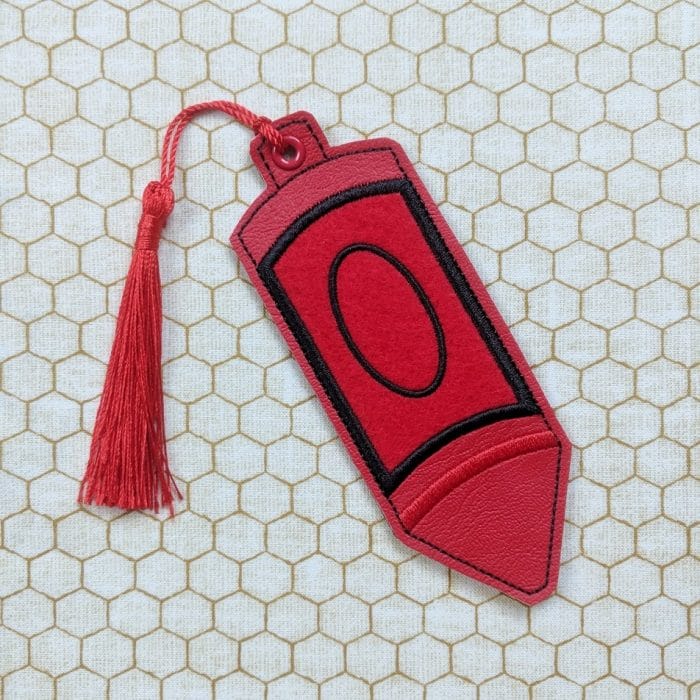 ITH Super Sized Eyelet Fob, Crayon - "Hall Pass" or Bookmark - August 2019