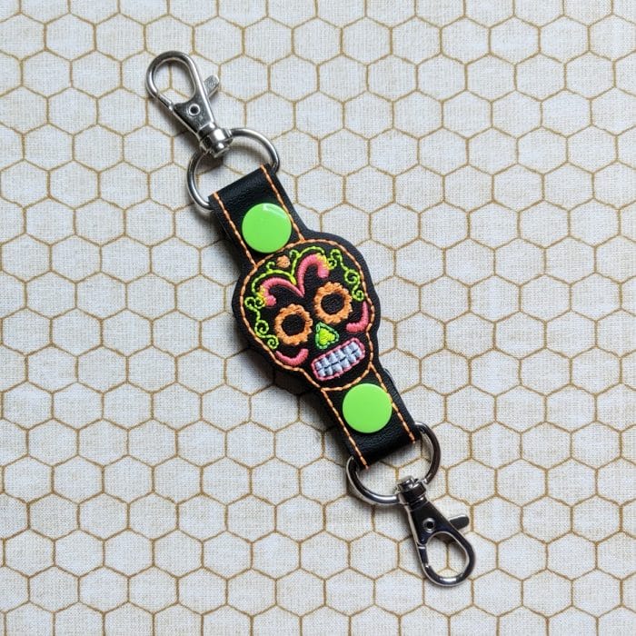 Sugar Skull Double End Snap Tab - August 2019