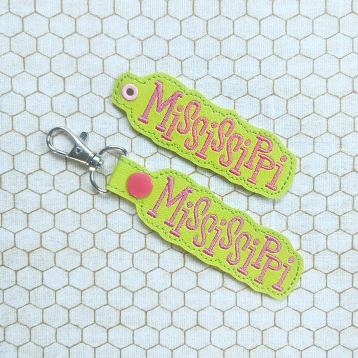 Mississippi Snap Tab & Eyelet Key Fob Set - November 2019