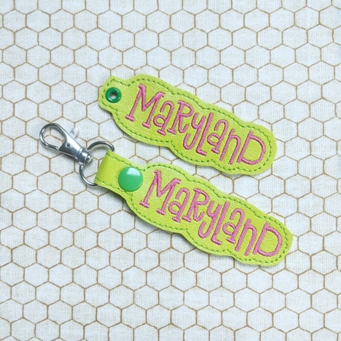 Maryland Snap Tab & Eyelet Key Fob Set - November 2019
