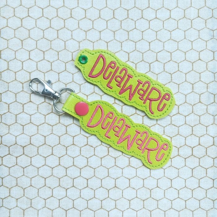 Delaware Snap Tab & Eyelet Key Fob Set