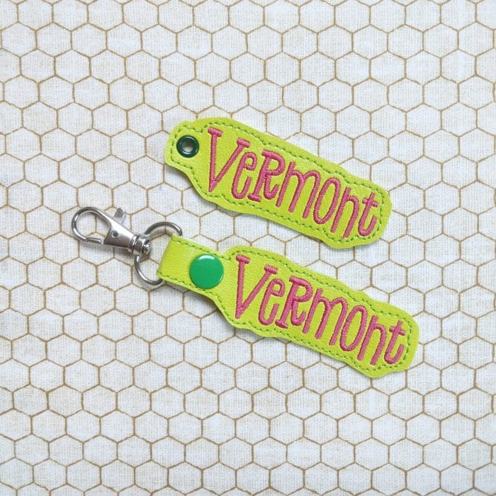 Vermont Snap Tab & Eyelet Key Fob Set