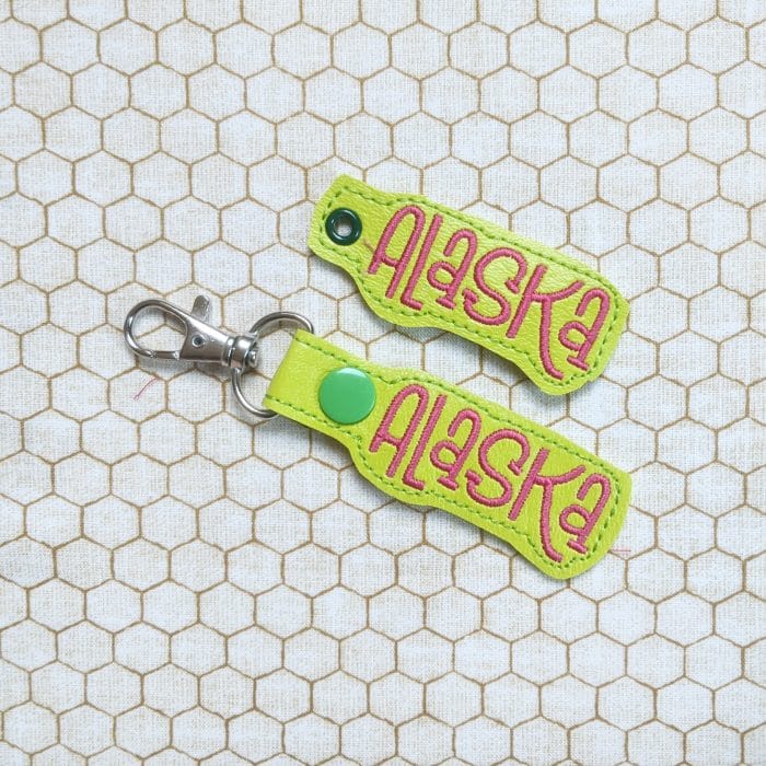 Alaska Snap Tab & Eyelet Key Fob Set - November 2019
