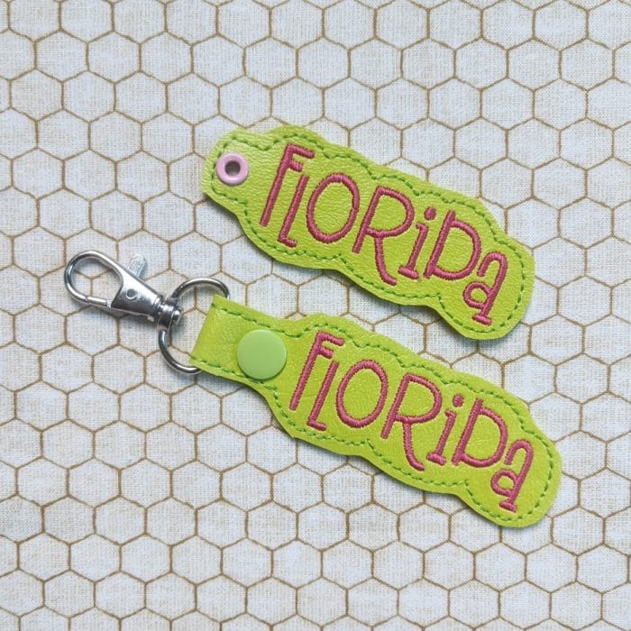 Florida Snap Tab & Eyelet Key Fob Set - November 2019