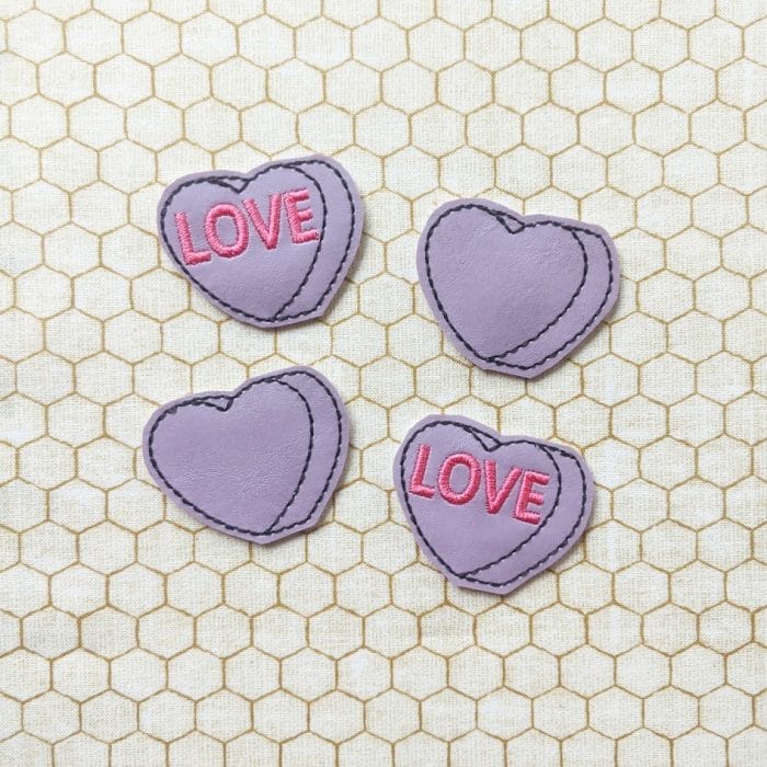 Candy Conversation Heart Feltie - January 2020