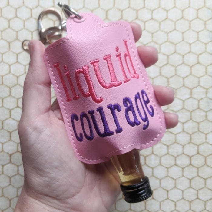 Travel Alcohol Bottle (Nip) Holder II Key Fob & Snap Tab - January 2020 - Image 2