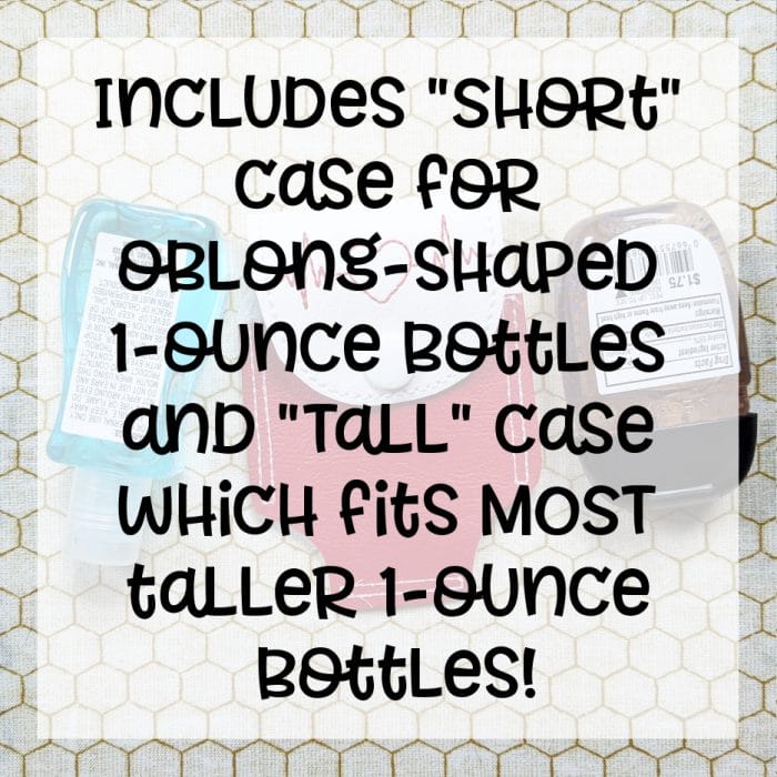 Foldover Hand Sanitizer Holder - UP - EKG Heart Key Fob Snap Tab - 5x7 and up ONLY - August 2020 - Image 2