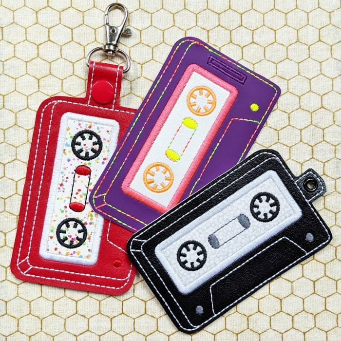 Cassette Tape ID Card/Badge Holder - 5x7 and up ONLY - September 2020