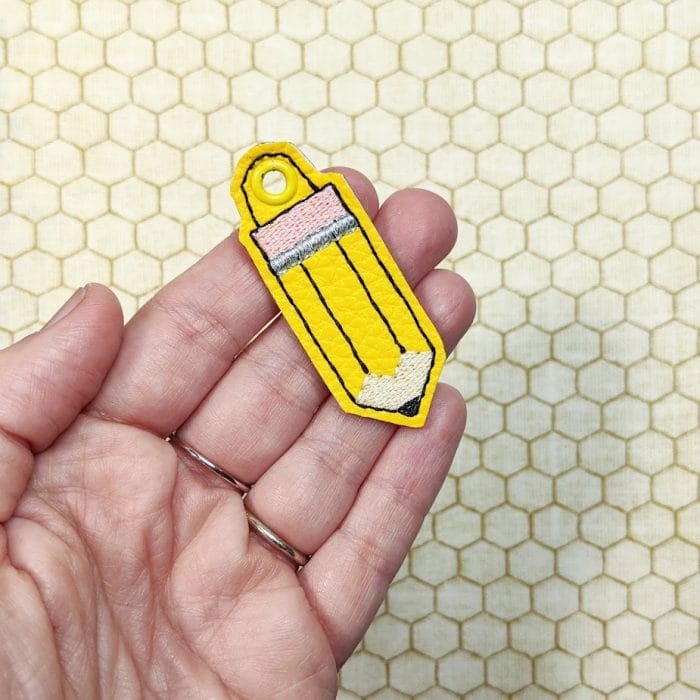 Tiny Pencil Eyelet for Earrings, Key Fobs, Zipper Pull, ? - In the Hoop Project - September 2020