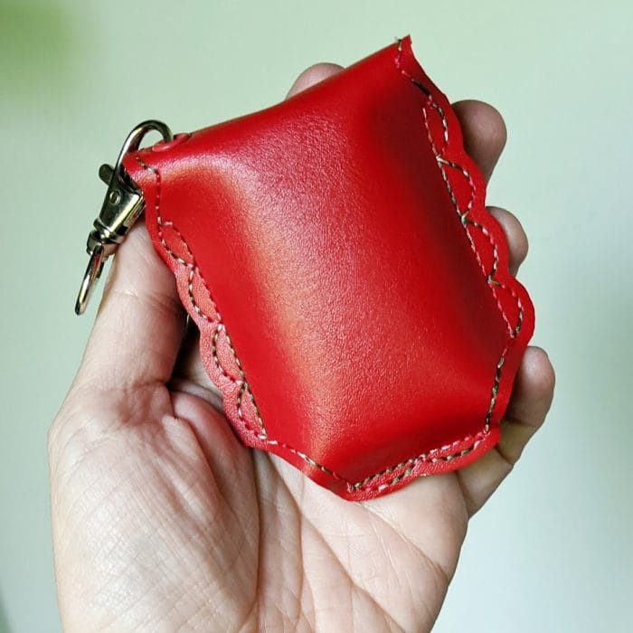 Foldover Hand Sanitizer Holder - UP - Scallop Key Fob Snap Tab - 5x7 and up ONLY - August 2020 - Image 3